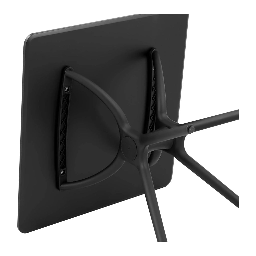 Tavolo da pranzo/soggiorno quadrato piccolo con piano nero 80 x 80 cm 14_0004499