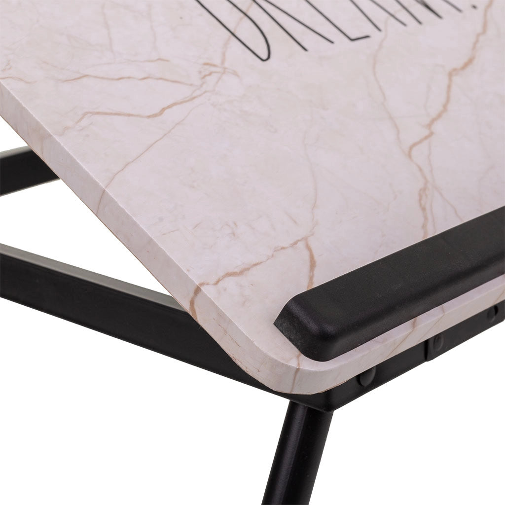 Tavolo scrivania pieghevole bianco 61x35,5x20h