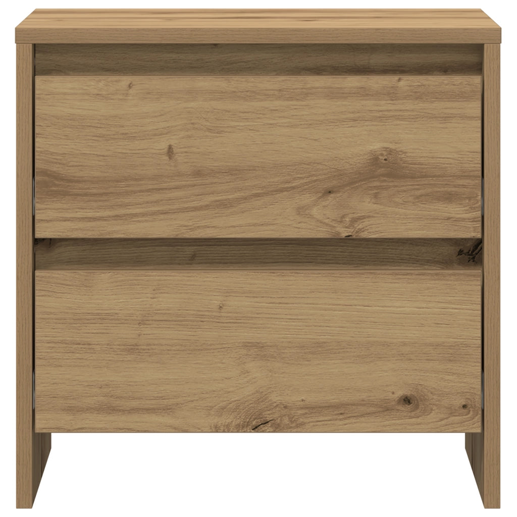 Comodino  in rovere artigianale 45x34x44,5 cm in legno ingegnerizzato