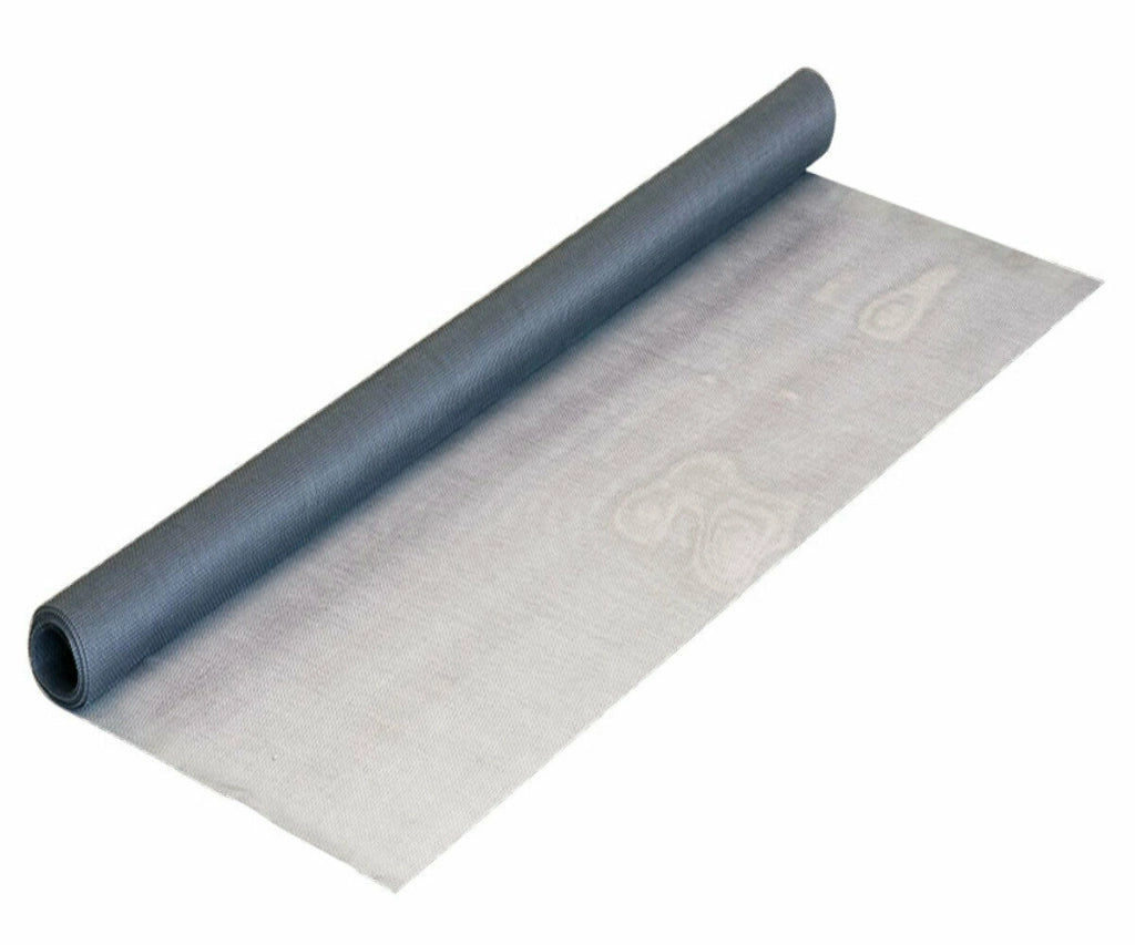 Zanzariera in Rotolo Finestra Rete di Ricambio in PVC Fibra di vetro Antizanzare Misure: 100 x 250 - Grigio