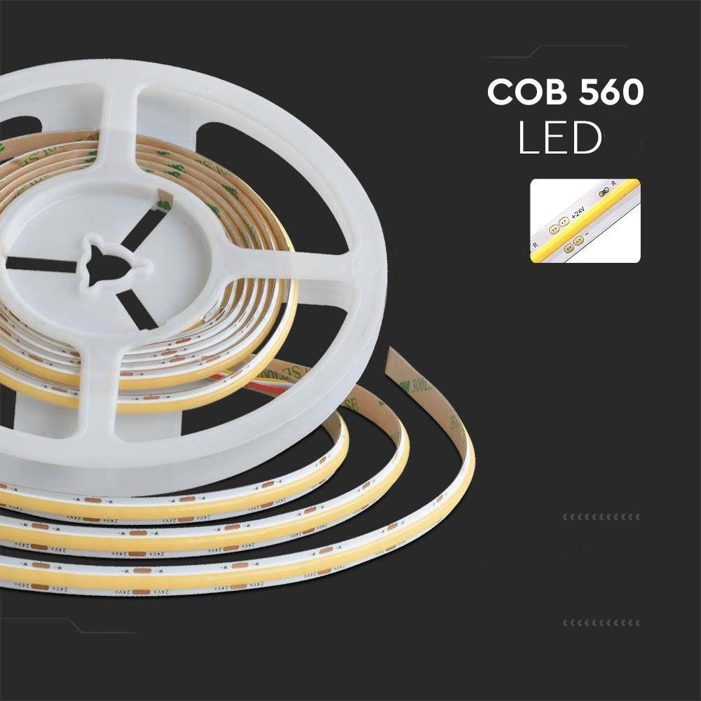 V-TAC Striscia LED COB CCT 24V 18W/m 2700-6500K CRI90