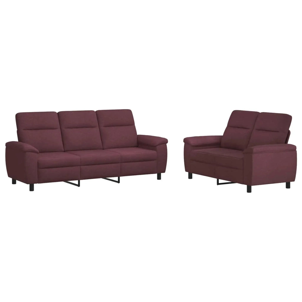 Set di divani 2 pcs Viola Tessuto 3430705