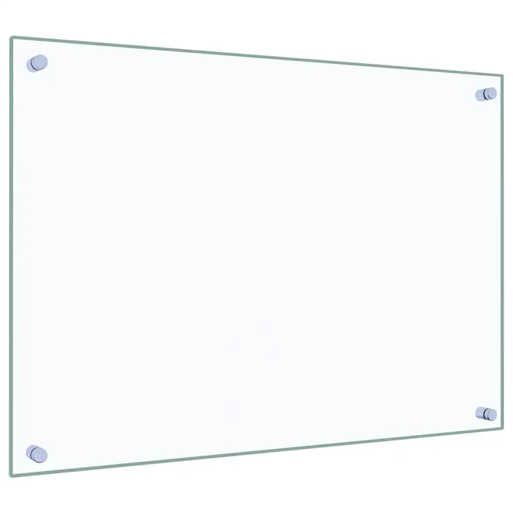 Paraschizzi per Cucina 2 pz Trasparente 70x50cm Vetro Temperato CFW3829603