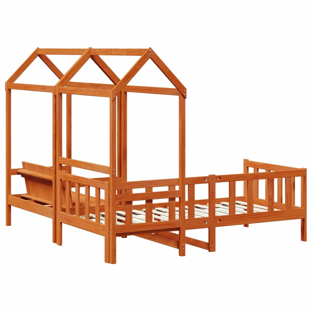 Set di Letto per il Giorno 3 pcs Marrone Cera 3422779