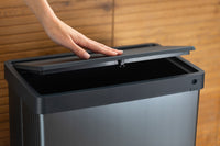 Pattumiera Alta 54L Keter Verto High 43,5x26,5x68,7 cm in Plastica Blu Perla