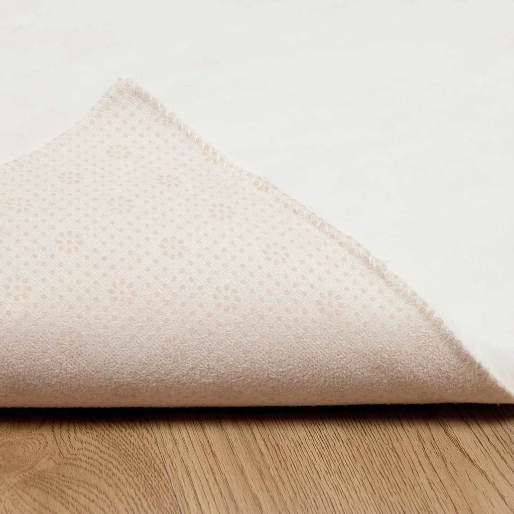 Tappeto antiscivolo in sintetica di coniglio OLITE Crema 42021658