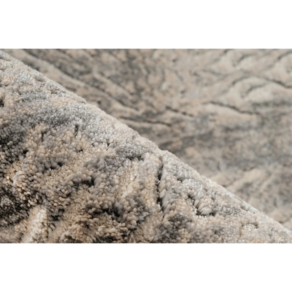 Tappeto Vintage Adeon 500 in Grigio e Beige