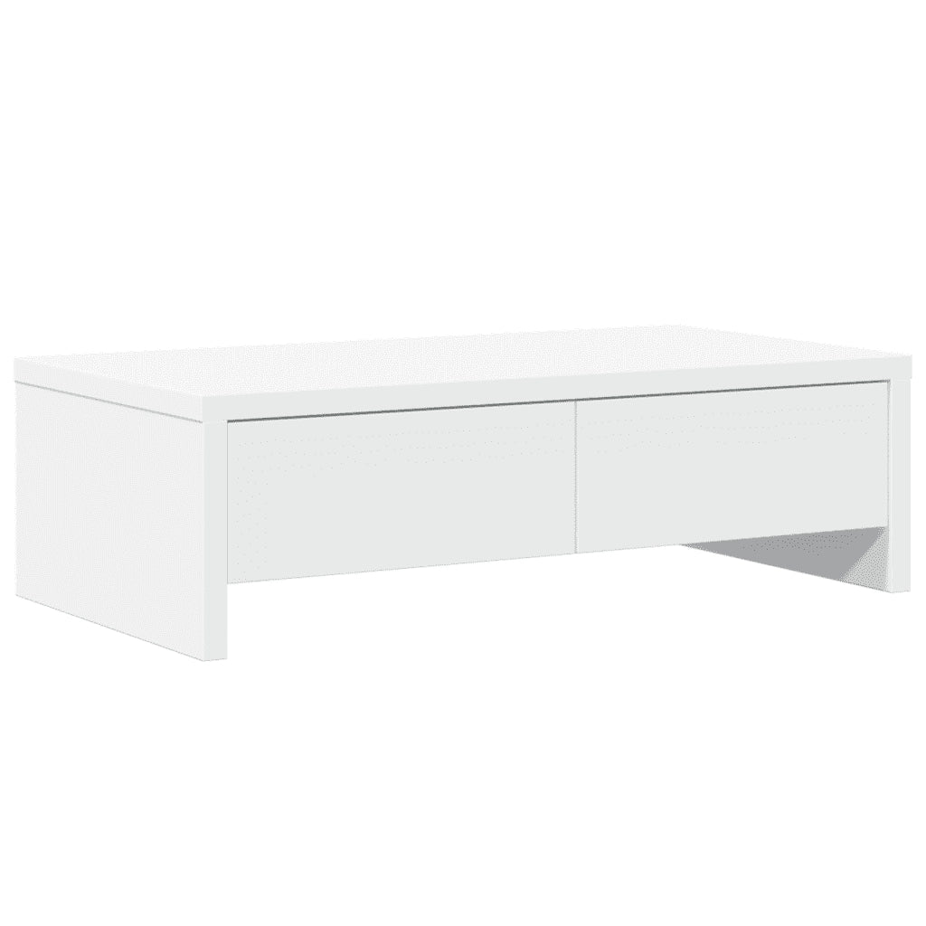 Supporto Monitor con Cassetti Bianco 50x27x15 cm in Truciolato 854661
