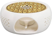 Theepotwarmer con cuscino gonfiabile e supporto per candele per teiere - Resistente e resistente a elevate temperature - Protezione contro la rottura del porcellana - Riscaldatore di teiere con durata di accensione di 2-3 ore
