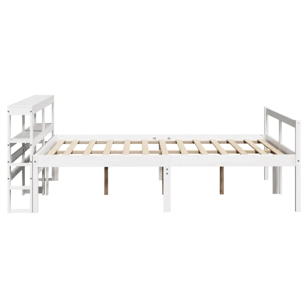 vidaXL Letto Anziani con Testiera Bianco 120x190cm Legno Massello Pino