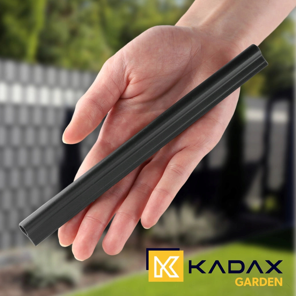 Clip KADAX da 19 cm per nastro per recinzione, ganci per nastro per recinzione, grigi, 2 pezzi