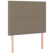 Testiera | Testata per letto tortora 90x5x118/128 cm in tessuto