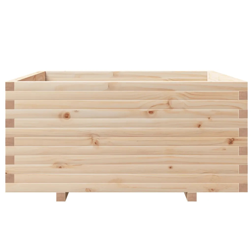 Fioriera da Giardino 100x100x49,5 cm in Legno Massello di Pino