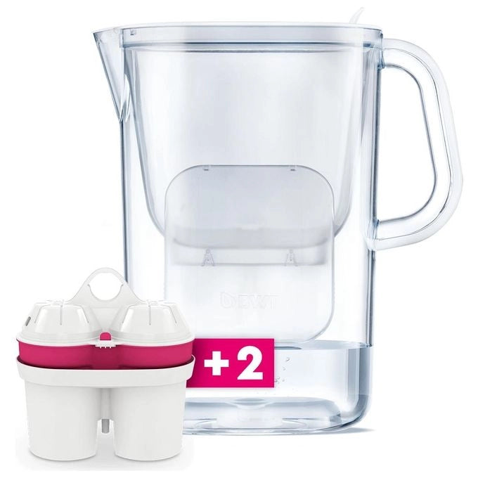BWT 125252023 AQUAlizer Caraffa Filtrante 2,6 L con Indicatore LED Baselight colore Bianco