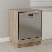 Mobile da Cucina Volvera, Dispensa da Cucina un Cassetto, 60x56.5x82h cm Marrone Rovere Nodi