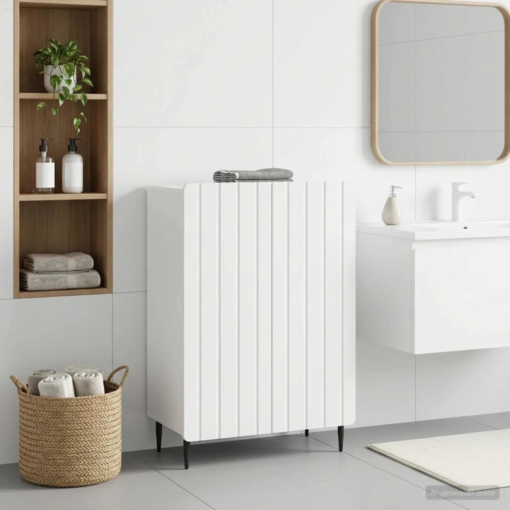 Mobiletto da Bagno ZWOLLE Bianco 59,5 x 31 x 79,5 cm 896395
