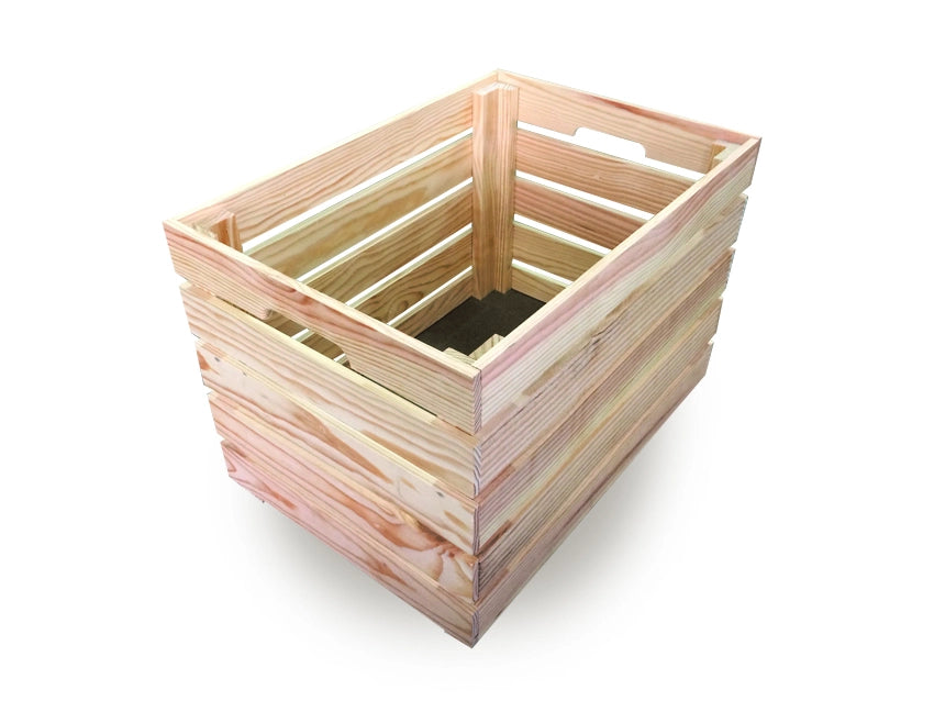 Cesta Scatola Contenitore 35x50x35 cm in Legno di Pino Naturale