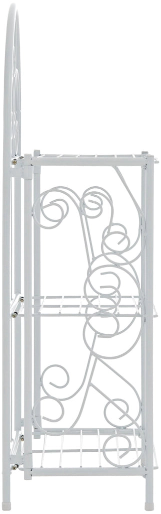 Scaffale in Ferro Rosa bianco