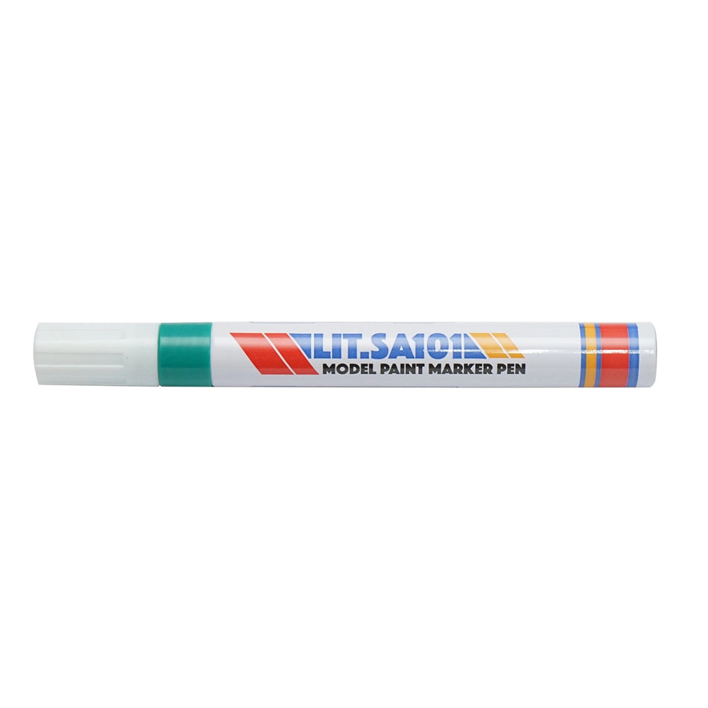 Marker per vernice verde a base di olio, impermeabile, ad asciugatura rapida, confezione da 12 pezzi