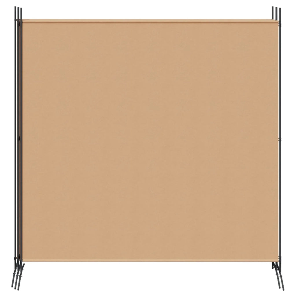 Divisorio Ambienti | Divider per stanze | Paravento a 4 Pannelli Beige 698 x 180 cm Tessuto