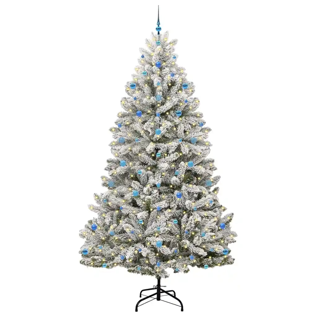 Albero di Natale | Decorazioni natalizie artificiale con 300 LED Verde e Bianco 270 cm
