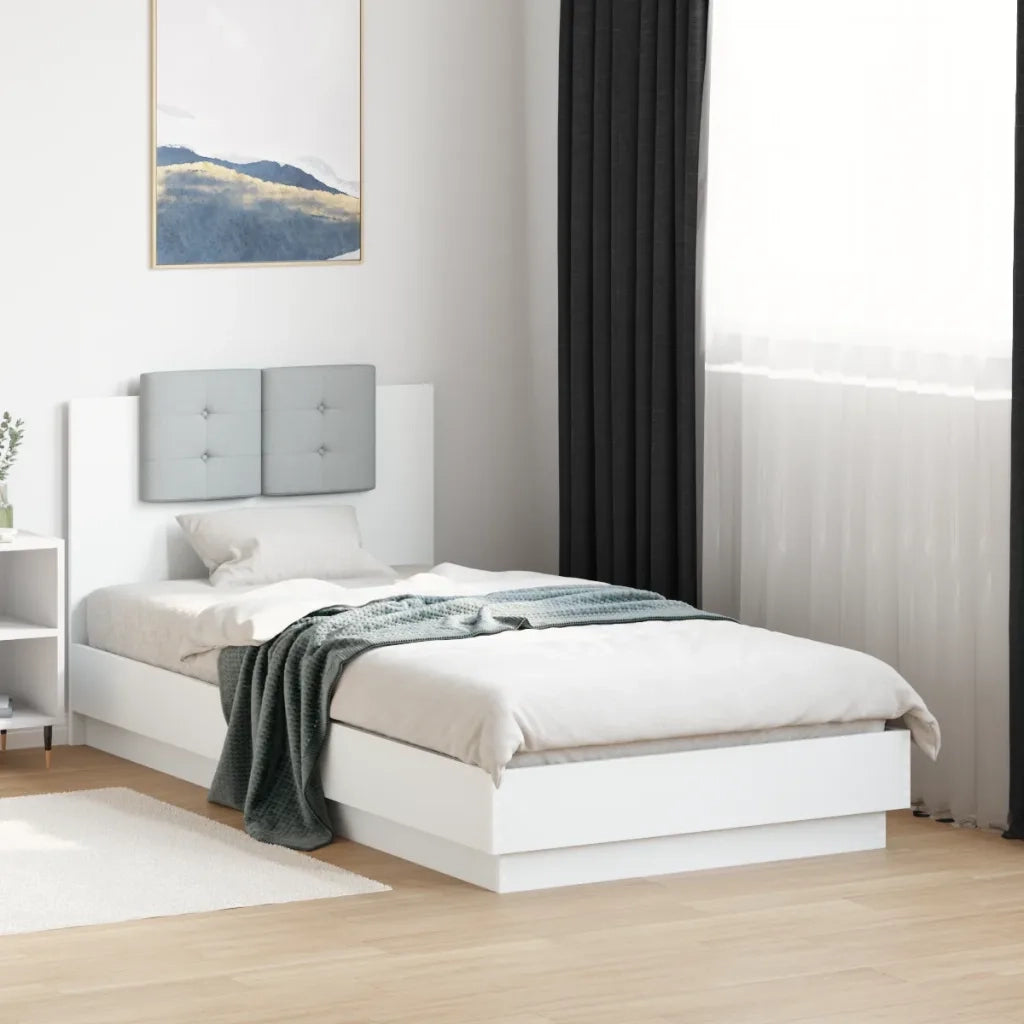 Giroletto con Testiera Bianco 75x190 cm in Legno Multistratocod mxl 115013