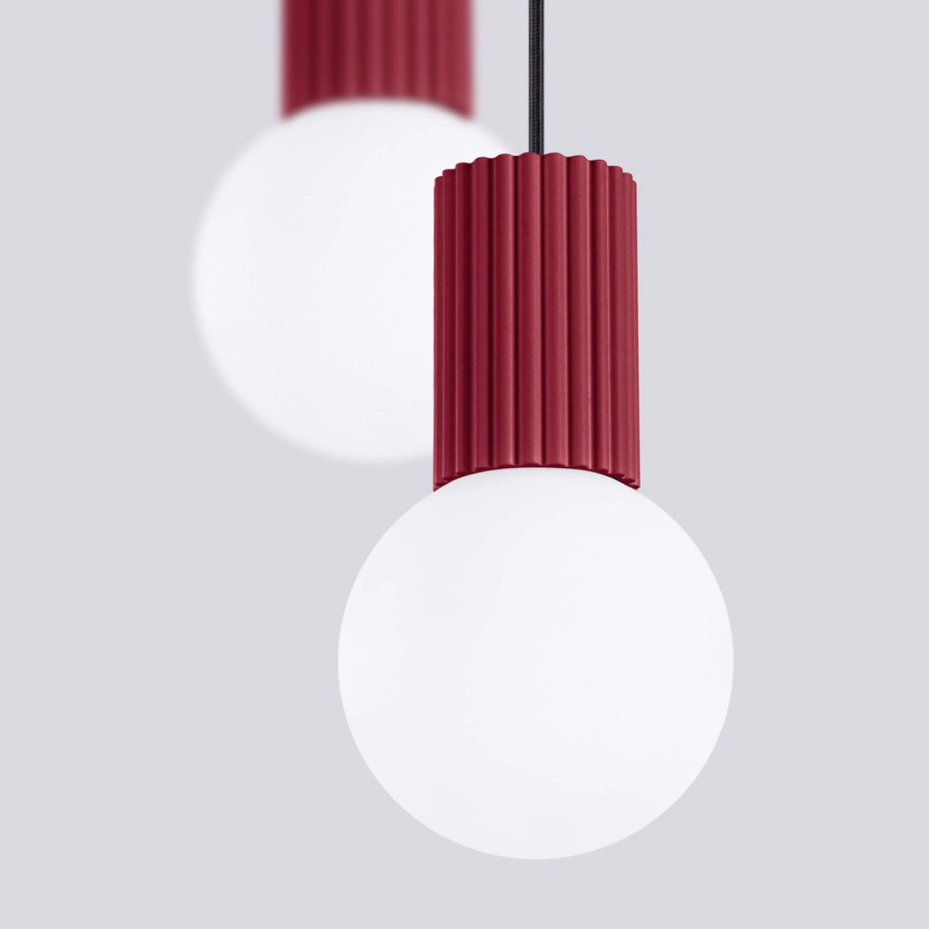 Lampada a sospensione HALO 2P bordeaux