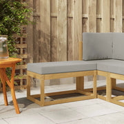 Sedia da giardino-Panca da esterno con cuscino Bianco 700386