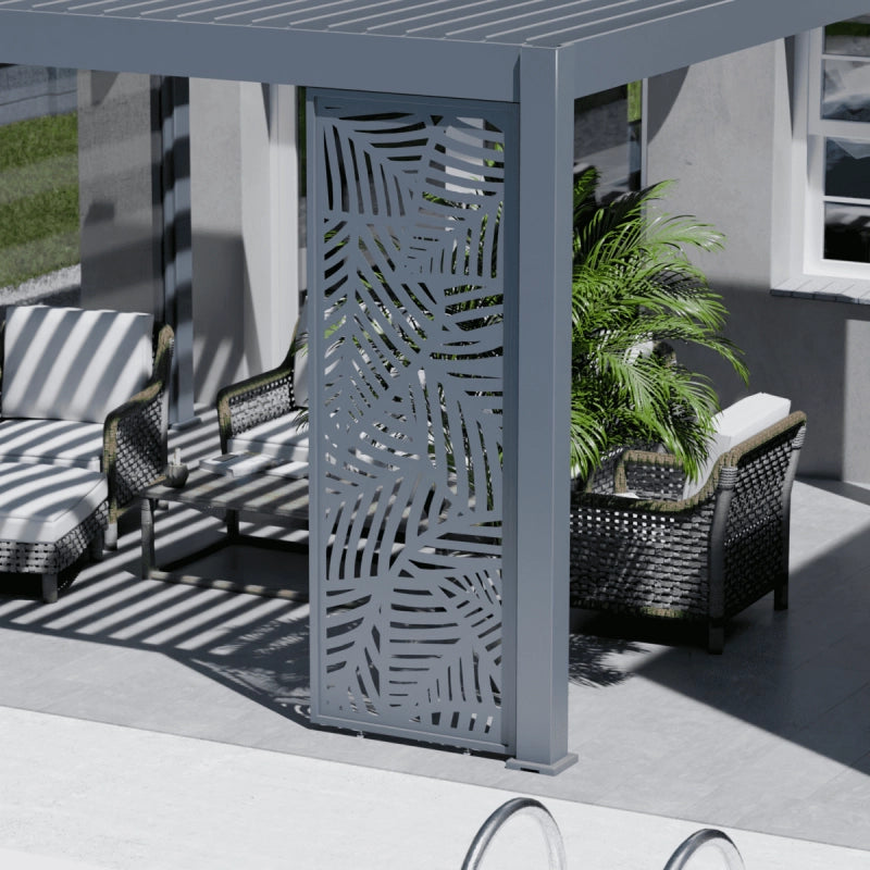 Pannello decorativo a foglie OmbrÃ©a VS 1M - Antracite