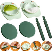Due set di stampi per dimsum - Macchina per pasta manuale ergonomico per dimsum macchina per dimsum a tre in uno (verde)