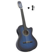 Chitarra Classica Western con Equalizzatore e 6 Corde Blu 70140