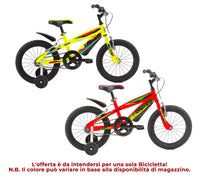 Bicicletta per Bambino 16” 2 Freni Bimbo Blaze Giallo o Rosso