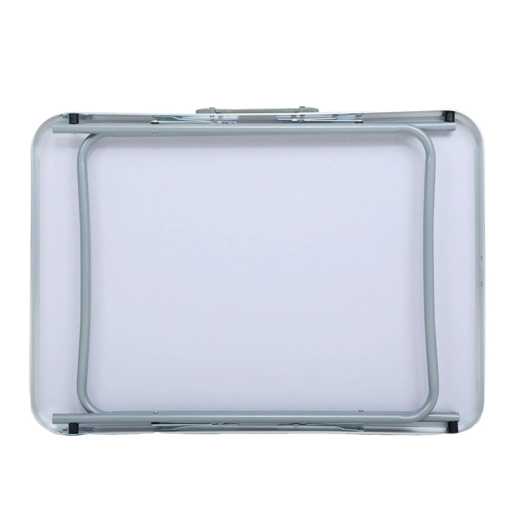 Tavolo da campeggio pieghevole ARES in alluminio grigio dimensioni 70x60x50 cm