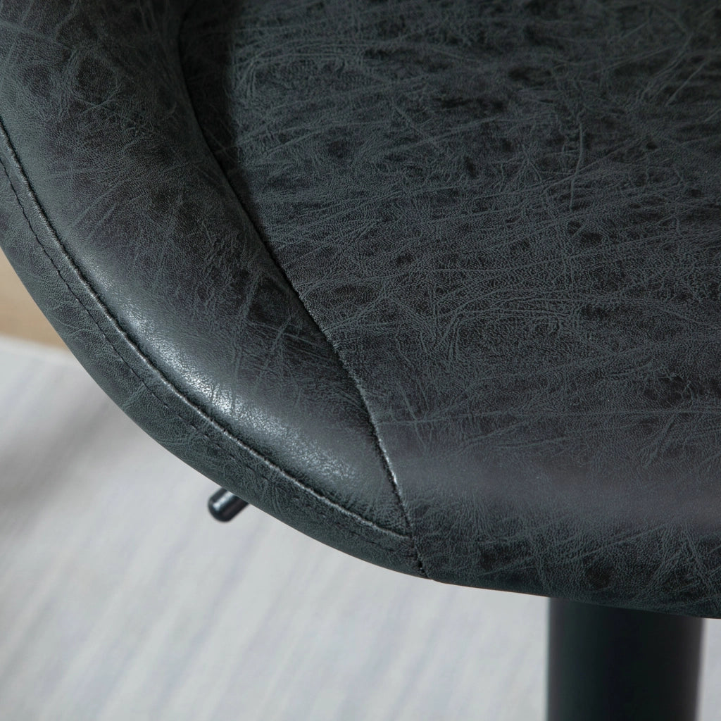 Sgabelli da Bar Regolabili ¨C zephmum ¨C 2 Pezzi, Nero, 46x48x83-104 cm