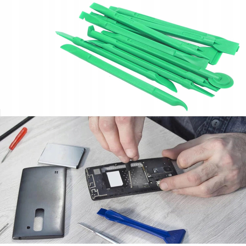 Set di Apri Antistatici per Riparazione – 10 Pezzi, Nylon Rinforzato con Fibra di Vetro | 20 Tipi di Punte