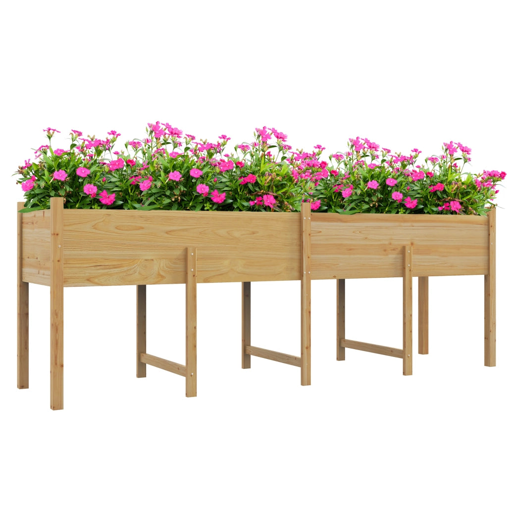 Fioriera da Giardino Rialzata ¨C zephmum ¨C Legno di Abete Pre-oliato