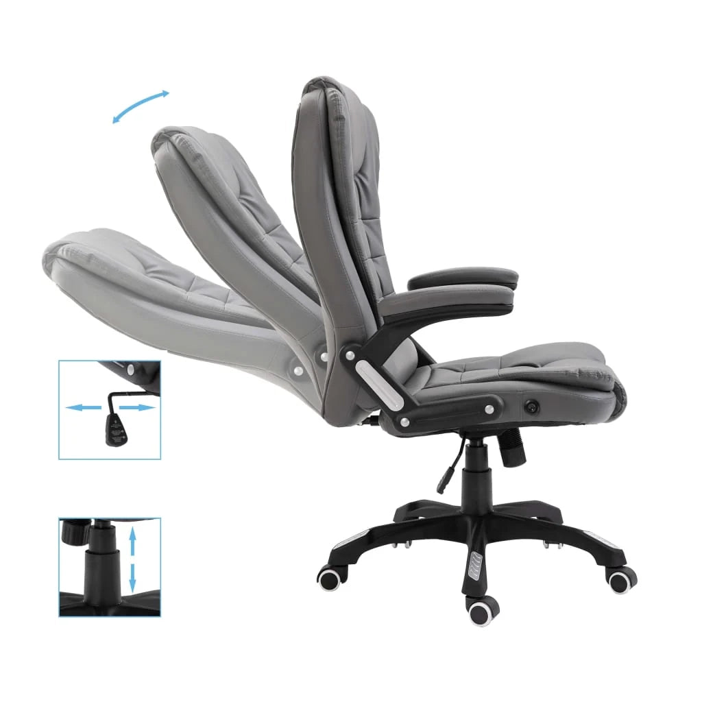Sedia da ufficio sedia da computer sedia da studio similpelle antracite colore antracite 02_0023982
