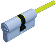 Securemme CILINDRO CROMO SATINATO K2 CON CODOLO 5 chiavi mm. 80 (30+50)