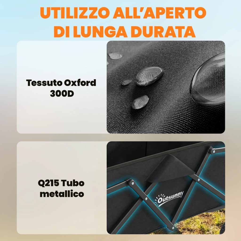 Carrello da Giardino Pieghevole ¨C Zephmum ¨C Nero, 66 Litri