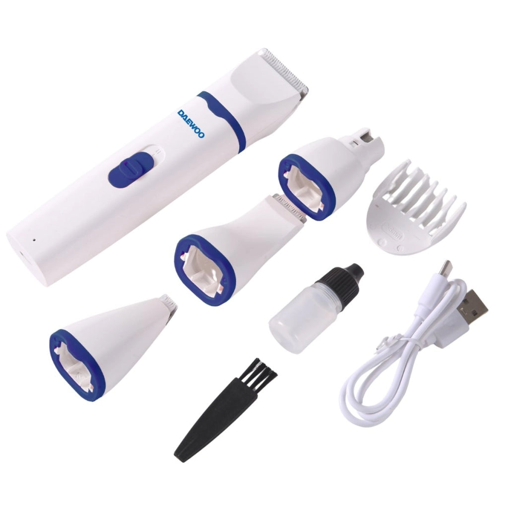 Kit Rasoio + Trimmer + Lima Unghie Cordless per Cani e Gatti (D-T65) | Daewoo