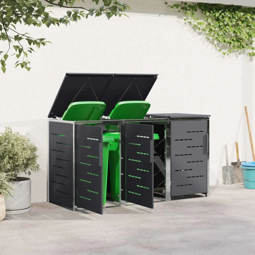 Stoccaggio contenitore a ruote Antracite 207 x 77,5 x 112,5 cm 3422241