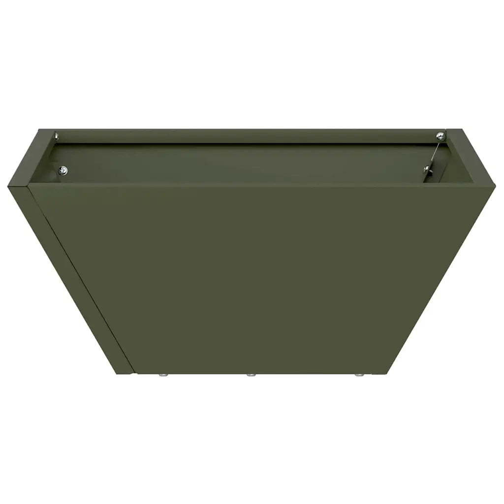 Vaso da giardino Verde oliva 35 x 35 x 15 cm 873802