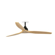 FARO Ventilatore a soffitto incasso Alo DC Nero Opaco Acciaio 6 velocita funzione inversa soffitti inclinati modello FARO-33718DCR