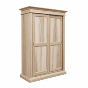 Armadio classico 2 porte scorrevoli legno grezzo 128x50x200 (483) - Mobili 2G