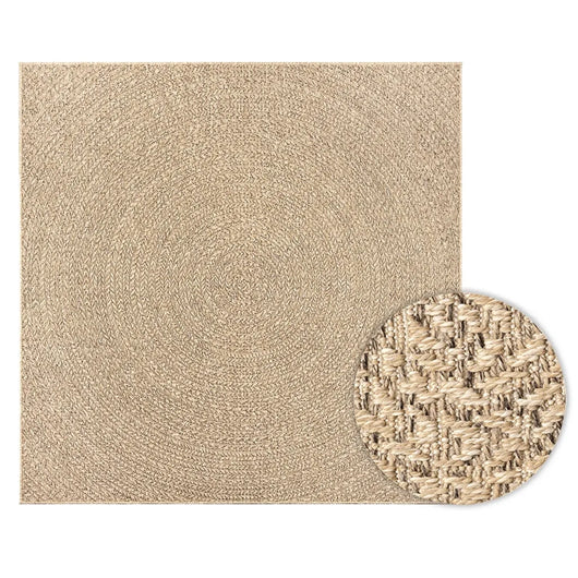 Tappeto ZIZUR 240x240 cm Aspetto Iuta per Interni ed Esterni 4006164