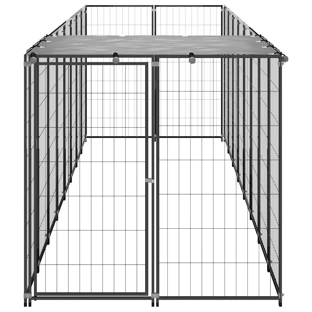 Gabbia per Cani Nera 4,84 mÂ² in Acciaio   cod mxl 52711