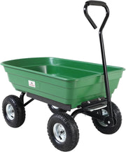 ® Carrello da Giardino Max. 300kg Cassone Ribaltabile Funzione Inclinazione Cariola Giardinaggio