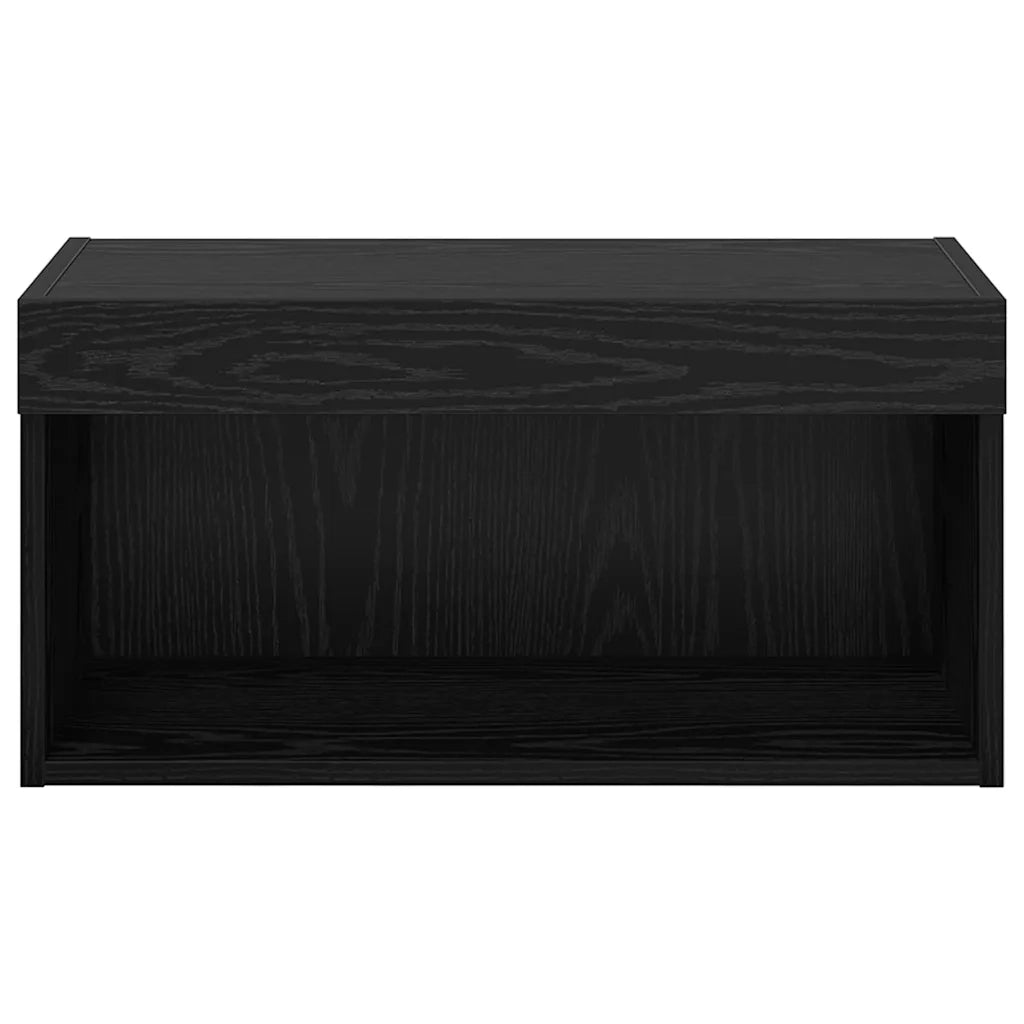 Set mobile TV Rovere Nero 60 x 30 x 30 cm Legno multistrato