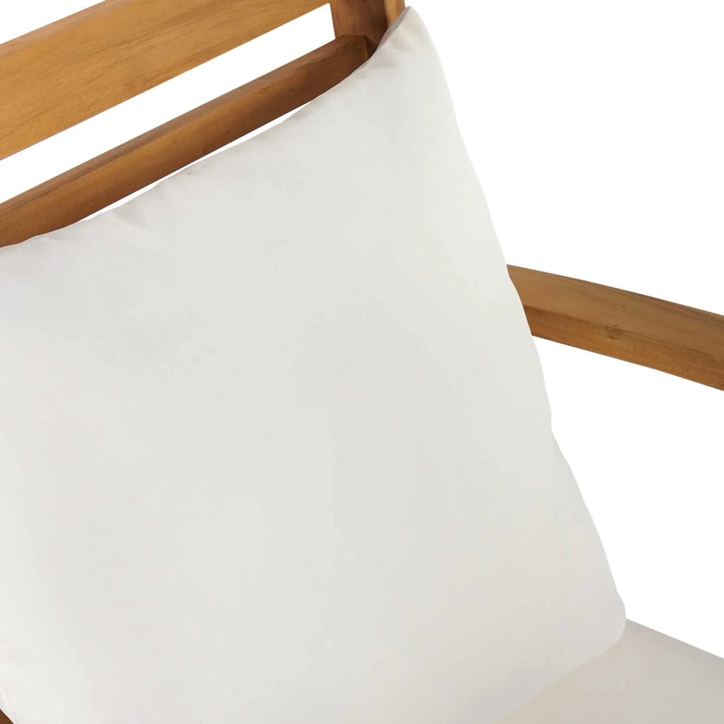 Sedia con cuscino 2 Pezzo Marrone e Crema 65 x 60 x 76,5 cm CFW3397253