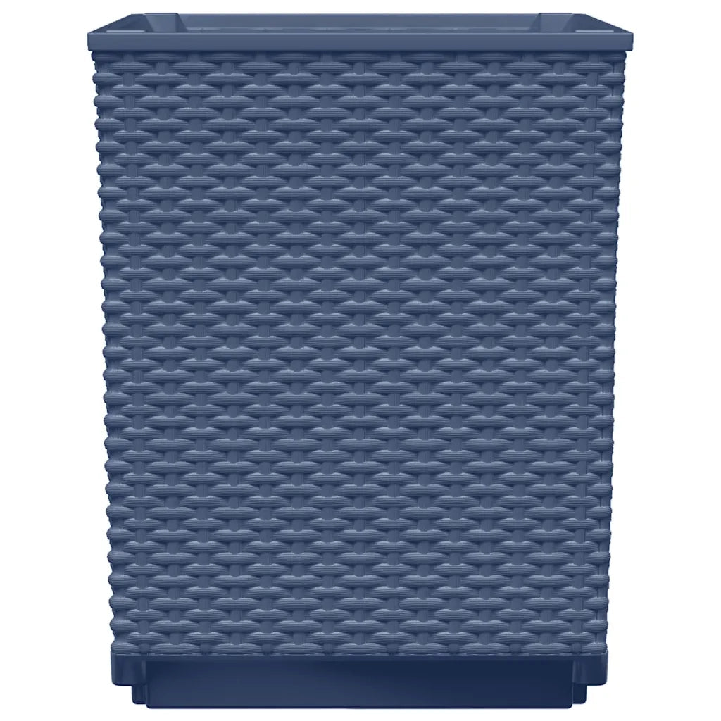 Fioriere 4 pz Grigio Blu 30x30x37 cm in Polipropilene 364185